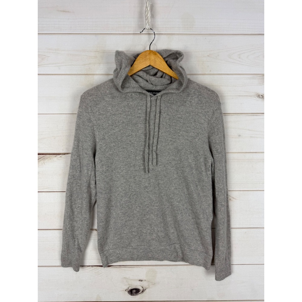 Naadam Sweater XS Gray 100% Cashmere Hoodie Soft Knit Pullover